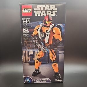 LEGO Star Wars Buildable Figure with Orange and Black Design